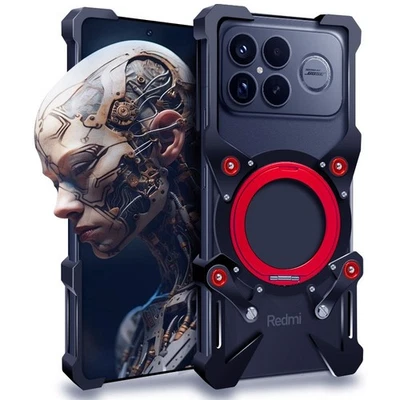 Металлический безободковый 360 стойка бампер броня чехол для Xiaomi Poco F8 Ultra / F8 Pro - Изображение 1 из 4