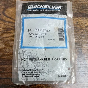 Mercury Quicksilver 24-29340T02 Recoil Spring OEM NOS - Foto 1 di 6