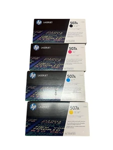 HP LaserJet 507A SET 4, CE400A CE401A CE402A CE403A, Schwarz Magenta Cyan Gelb - Bild 1 von 4