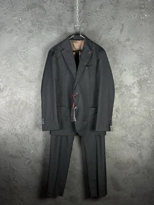 Traje de hombre Linea Sartoriale Napoli azul marino de lana Italia talla 50 - Imagen 1 de 17