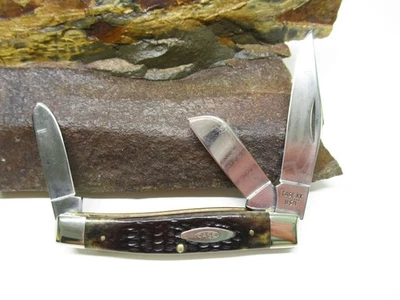 CASE XX 1980 BONE 6375 LARGE BONE STOCKMAN KNIFE - Image 1 of 4