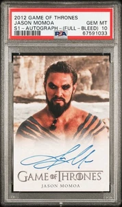 2012 Game of Thrones Season 1 Jason Momoa Full Bleed Auto PSA 10 💎Pop 11 Rare! - Picture 1 of 2