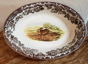 Spode Woodland JACK RABBIT Oval Rim Serving Dish - NEW - Picture 1 of 4