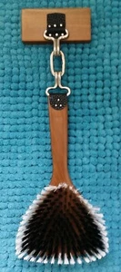 Bürste Kleiderbürste Badbürste Duschbürste Massagebürste zum Aufhängen Teakholz - Bild 1 von 8