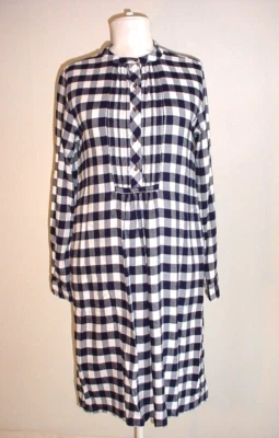 Lands End Nightshirt Sleepwear Size Womens 6 Long Sleeve Gingham Nightgown - Image 1 of 4