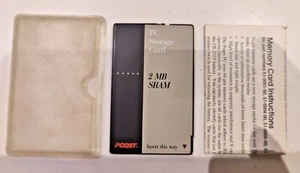 Vintage PC Storage Card 2MB SRAM Poqet - Photo 1/1