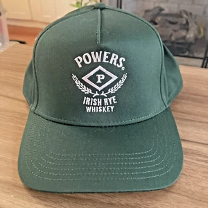 Powers Irish Whiskey Truckers Hat. Green embroidered BRAND NEW - Picture 1 of 4