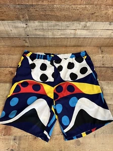 VINTAGE 80s Nylon Daniel Axel Creation France Mens Small Swim Shorts Trunks - Picture 1 of 6