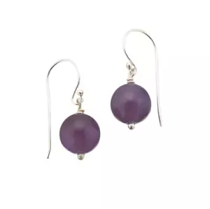 Palas Amethsyt Healing Gem Earrings With Silver Hooks - Picture 1 of 1