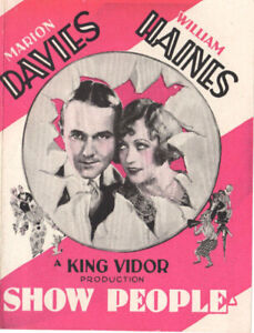 MARION DAVIES Vintage 1928 Silent Film SHOW PEOPLE Movie Herald WILLIAM HAINES