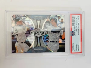 2019 Topps Chrome Derek Jeter/Aaron Judge Greatness Returns - GEM MINT PSA 10 - Picture 1 of 3