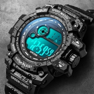 Military Tactical Sports LED G-Shock Style Cool Watch For Men Fast Free Shipping - Picture 1 of 6