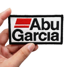 VIBRANT AND RARE "ABU GARCIA"/ABU GARCIA "FOR LIFE" EMBROIDERED IRON-ON PATCH...