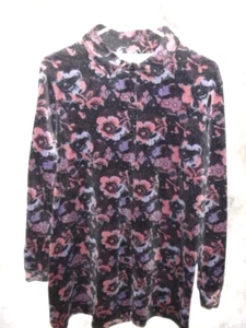 CAMISA TOP MUJER DENTRO DE TERCIOPELO ABOTONADO TALLA 14/16... USADO UNA VEZ!!! WOW! - Imagen 1 de 4