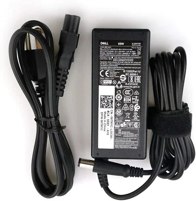 Genuine Dell 65W Latitude E5470 E5480 E5400 Laptop AC Adapter Charger Power Cord - Image 1 of 3