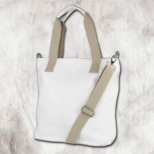 Toscanto Ladies Shoulder Bag Shopper Leather Bag White OTT161SW