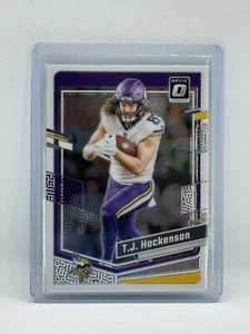 2023 Donruss Optic Football T.J. HOCKENSON #127 Minnesota Vikings - Picture 1 of 2