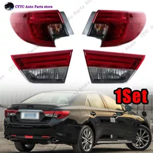 Set For Toyota Reiz 2013-2017 Mark X Turn Signal Brake Light TailLight Assembly - Picture 1 of 21