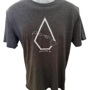 VOLCOM Stone HI Hawaiian Islands Hawaii Tee Shirt Men M Medium Modern Fit - Picture 1 of 5