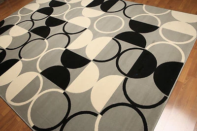 8' x 11' Machine Made Polypropylene Traditional Oriental Area Rug Gray - Image 1 of 4