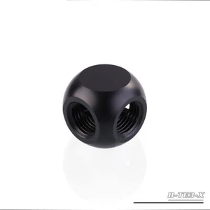 Bykski 3/4 Way Cubic Splitter Fitting Water Cooling Copper Connector Adaptor - Photo 1/17