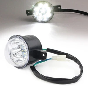 12V Round LED Head Light for 110cc 125cc ATV Quad TaoTao Coolster Peace - Picture 1 of 11