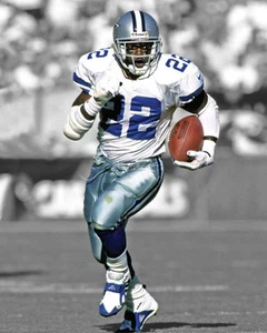 Dallas Cowboys EMMITT SMITH Glossy 8x10 Photo Spotlight Football Print Poster - Picture 1 of 1
