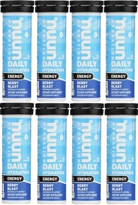 Nuun, Daily Hydration, Energy, Berry Blast 10 tablets, Pack of 8, EXP 06/26 - Picture 1 of 4