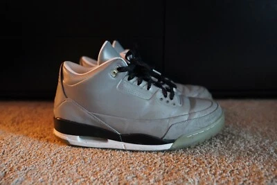 Size 12 - Air Jordan 3 5Lab3 Reflective Silver good condition  - Image 1 of 4