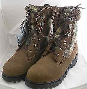 Proline 9" Camo Waterproof Hunting Boots Size 8