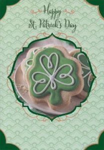 Iced Shamrock Cookie - Designer Greetings St. Patrick's Day Card - Picture 1 of 2