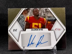 Solomon Byrd 2023 Sage Autographs #A-SB RC - Picture 1 of 2