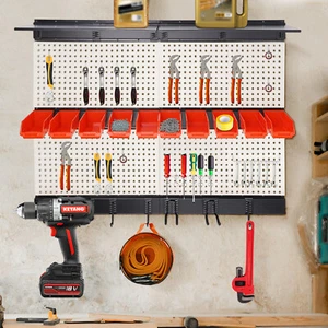 Garage Storage Wall Organizer Tool Storage Rack Wall Mounted Tool Storage Kit - Picture 1 of 23