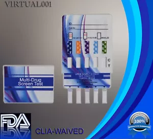 Scheda Dip test antidroga da 10 confezioni da 5 pannelli - FDA e CLIA - spedizione gratuita - Foto 1 di 1