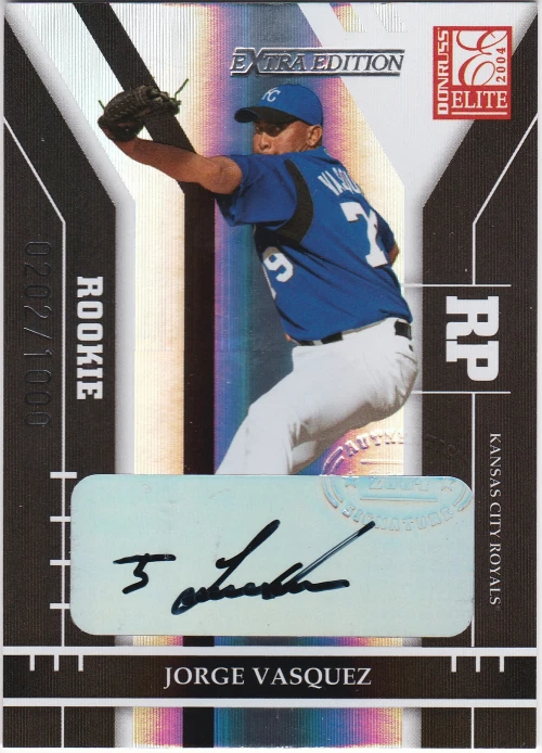 2004 Donruss Elite Extra Edition #256 Jorge Vasquez RC Auto /1000 - NM - Image 1 of 1