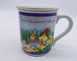 Vintage Hallmark Mug Mates Coffee Cup Follow in His Light Bunnies New - Picture 1 of 9