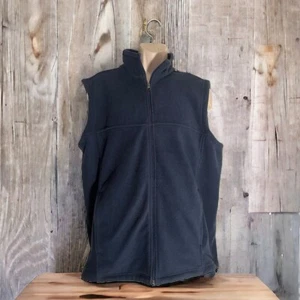 Blue Gravel Gear Men Zip-Up Fleece Vest Navy Blue Size X-Large - Picture 1 of 14