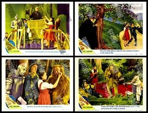 WIZARD OF OZ 1949 DOROTHY LION WITCH - ALL 4 - FOUR 11 X 14 LOBBY CARDS - LOT A - Bild 1 von 1