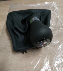 BMW F30-F34-F32-F33 shift knob cover leather SCHWARZ !NEW! GENUINE 25112284556 - Picture 1 of 7