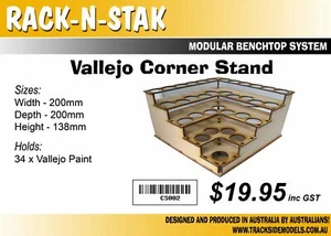 Rack N Stak - Vallejo Corner Paint Stand - CS002 - Picture 1 of 2