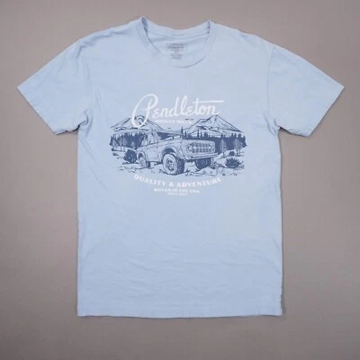 Camiseta Pendleton Quality & Adventure Retro Bronco Para Hombre Pequeña Azul Manga Corta Foto 1 de 4