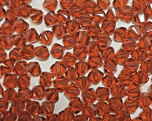 Swarovski® Crystal Bicone Beads #5328 - 6mm - INDIAN RED - Factory Package - Picture 1 of 12