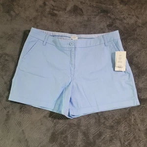 Pantaloncini Caroline donna Crown & Ivy nuovi taglia 16 blu jazz chiaro nuovi con etichette vestibilità classica - Foto 1 di 9
