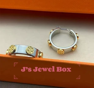 Tory, Miller Huggie Hoop Earrings - Picture 1 of 6