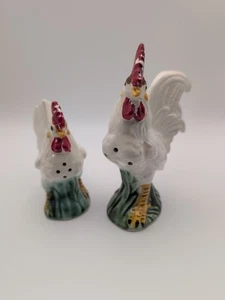 Salero y pimentero de cerámica vintage para gallinas y gallos - Imagen 1 de 5