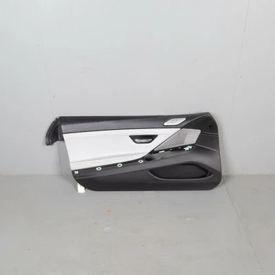 2016-2018 BMW M6 Front Door Panel Left Leather - Silverstone OEM Used - Imagem 1 de 4