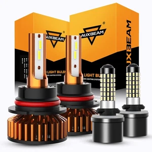 For Pontiac Grand Prix 1997-2003 AUXBEAM LED Headlight High Low Beam+Fog Lights - Picture 1 of 12