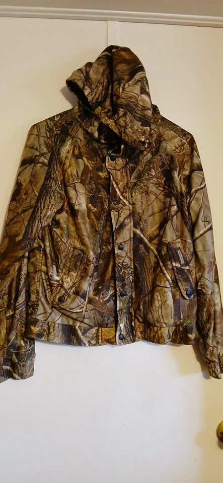Remington Realtree Camo Hooded Jacket Full Zip Coat Youth Size 16/18 Hunting - Image 1 of 4