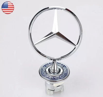 For E280 S450 C300 Mercedes-Benz Front Hood Ornament Mounted Star Emblem — 第 1/4 张图片