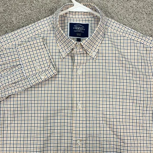 Charles Tyrwhitt Herren Hemd Slim Fit Gelb Blau Kariert Kariert Button Down Small S - Bild 1 von 9